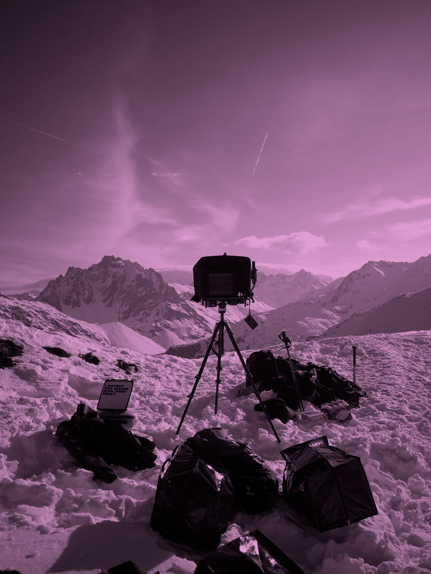 Location capture setup for fashion shoot