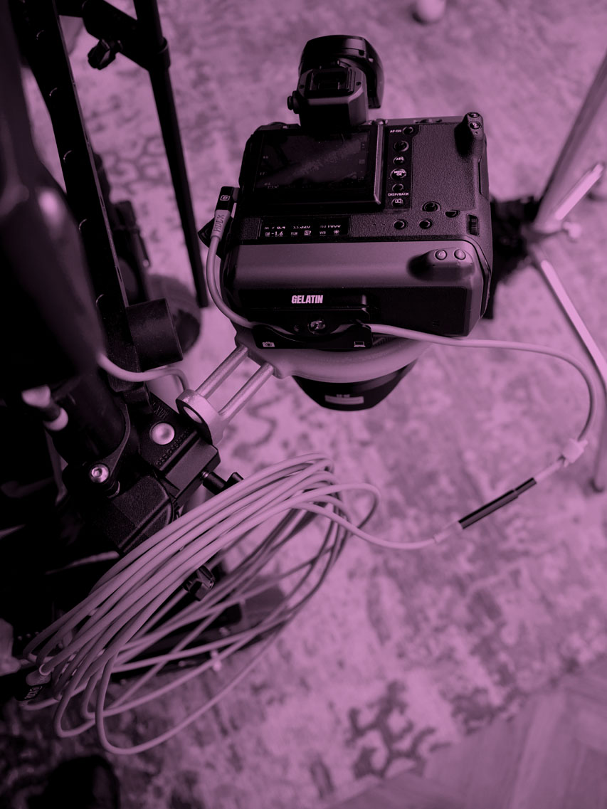 RUNdgtl digital operator kit on fashion shoot