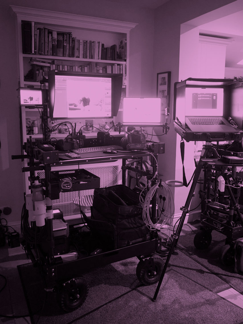 Digital capture setup for advertising photography